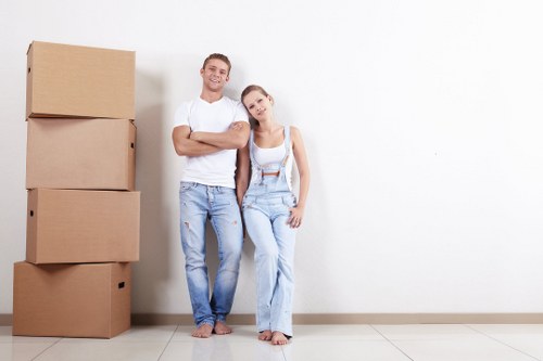 House removal team planning a local move in Harrow