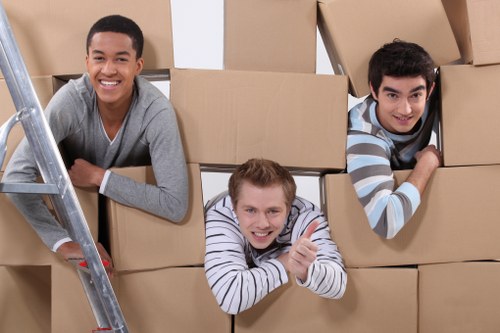Careful furniture transport during a house move in Harrow
