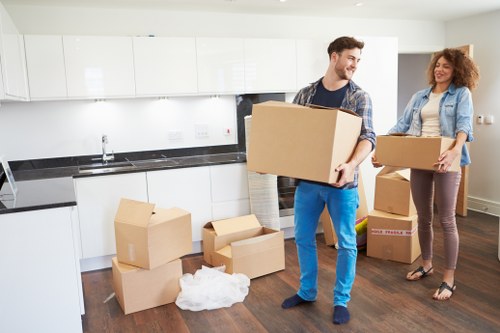Office removals team planning a local move in Harrow