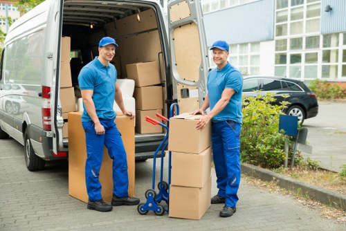 Local movers planning access and parking for a Harrow move