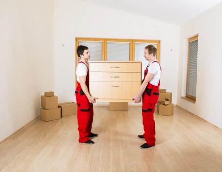 Safe and organized man with a van loading operation